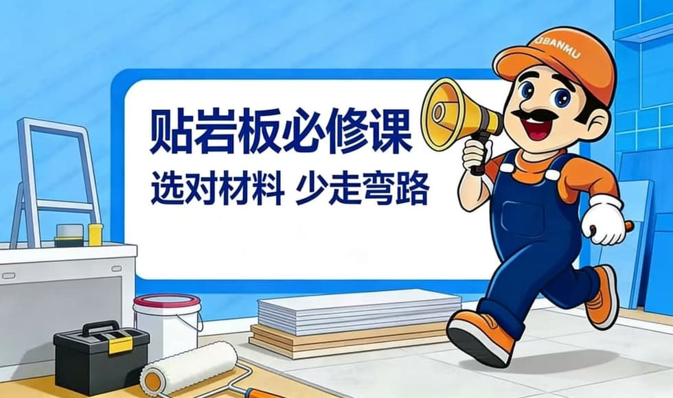 为什么贴岩板必须用专用胶？